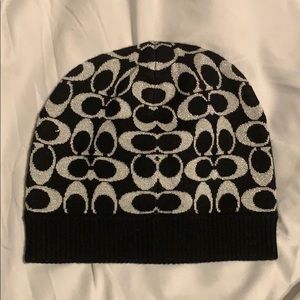 Coach signature knit hat